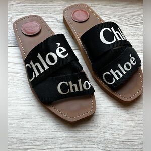 Chloe woody logo slide size 39